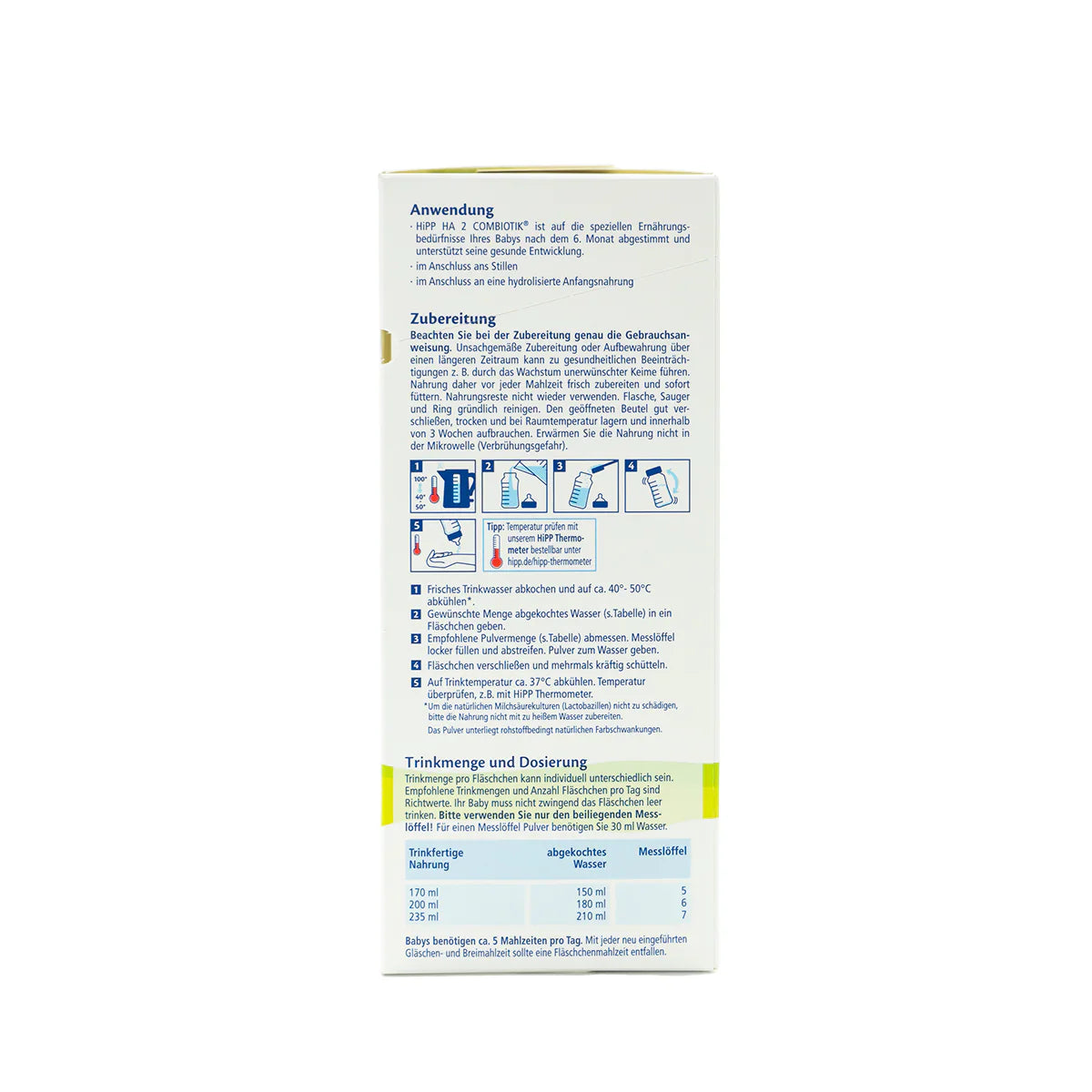 HiPP HA Germany Hypoallergenic Stage 2 Combiotik Infant Milk Formula 6+ months •  600g