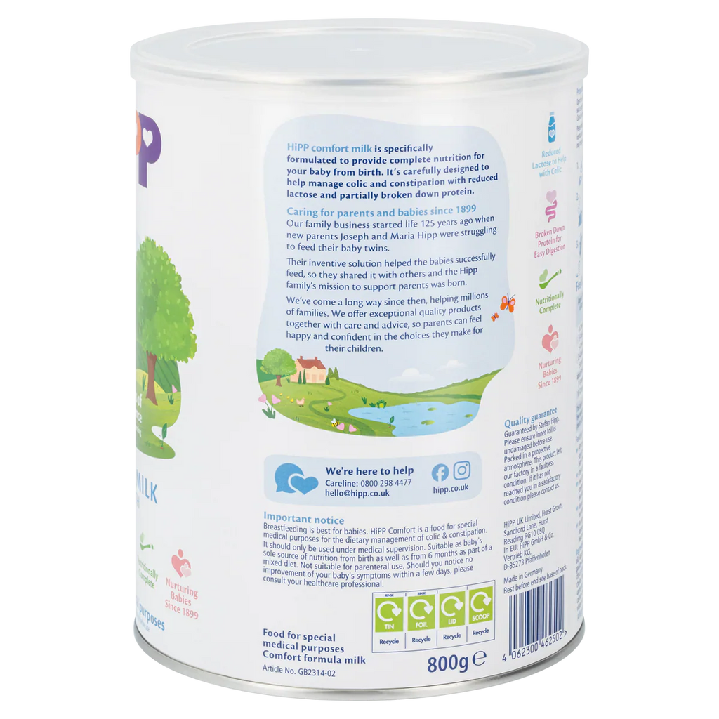 HiPP UK Comfort Formula from Birth (800g)