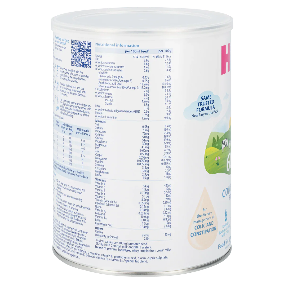 HiPP UK Comfort Formula from Birth (800g)