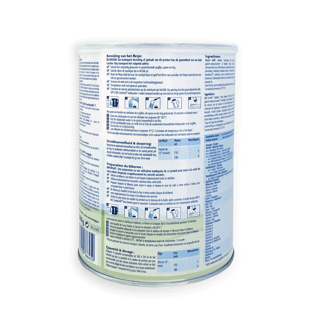 HiPP Dutch Stage 3 Combiotik Toddler Formula 12+ months • 800g - Emmbaby Canada