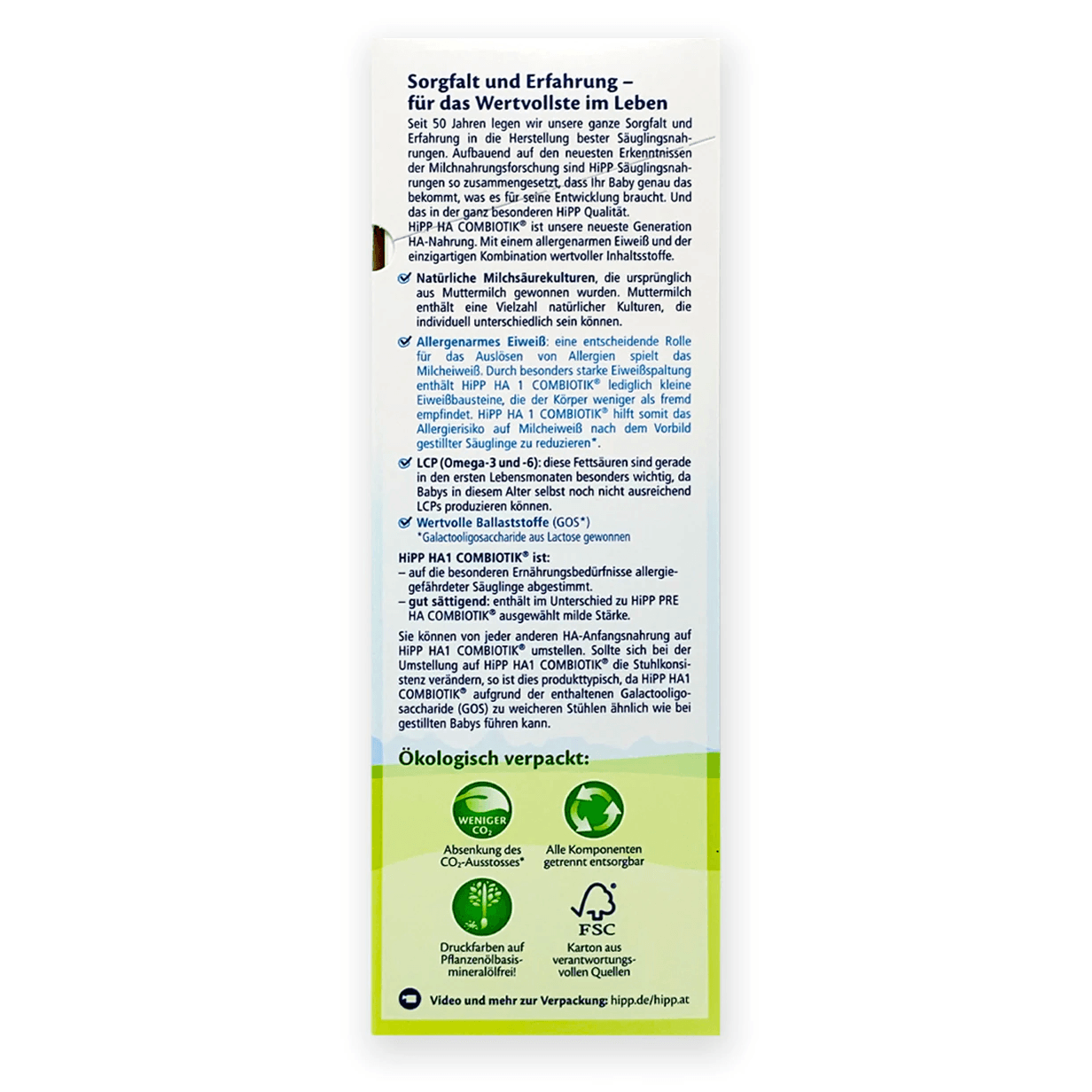 HiPP HA Germany Hypoallergenic Stage 1 Combiotik Infant Milk Formula 0-6 months •  600g - Emmbaby Canada