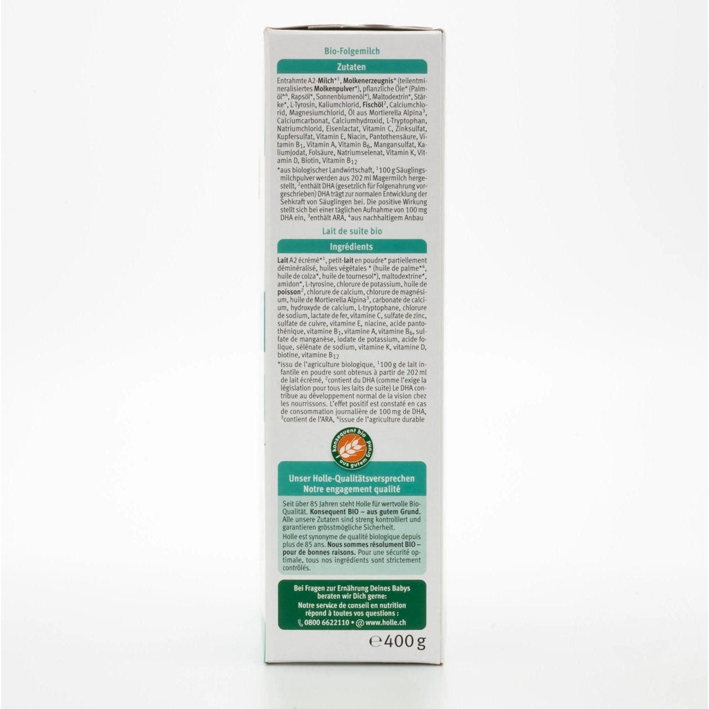 Holle Cow A2 Organic Follow-on Milk Stage 2 6+ months • 400g - Emmbaby Canada