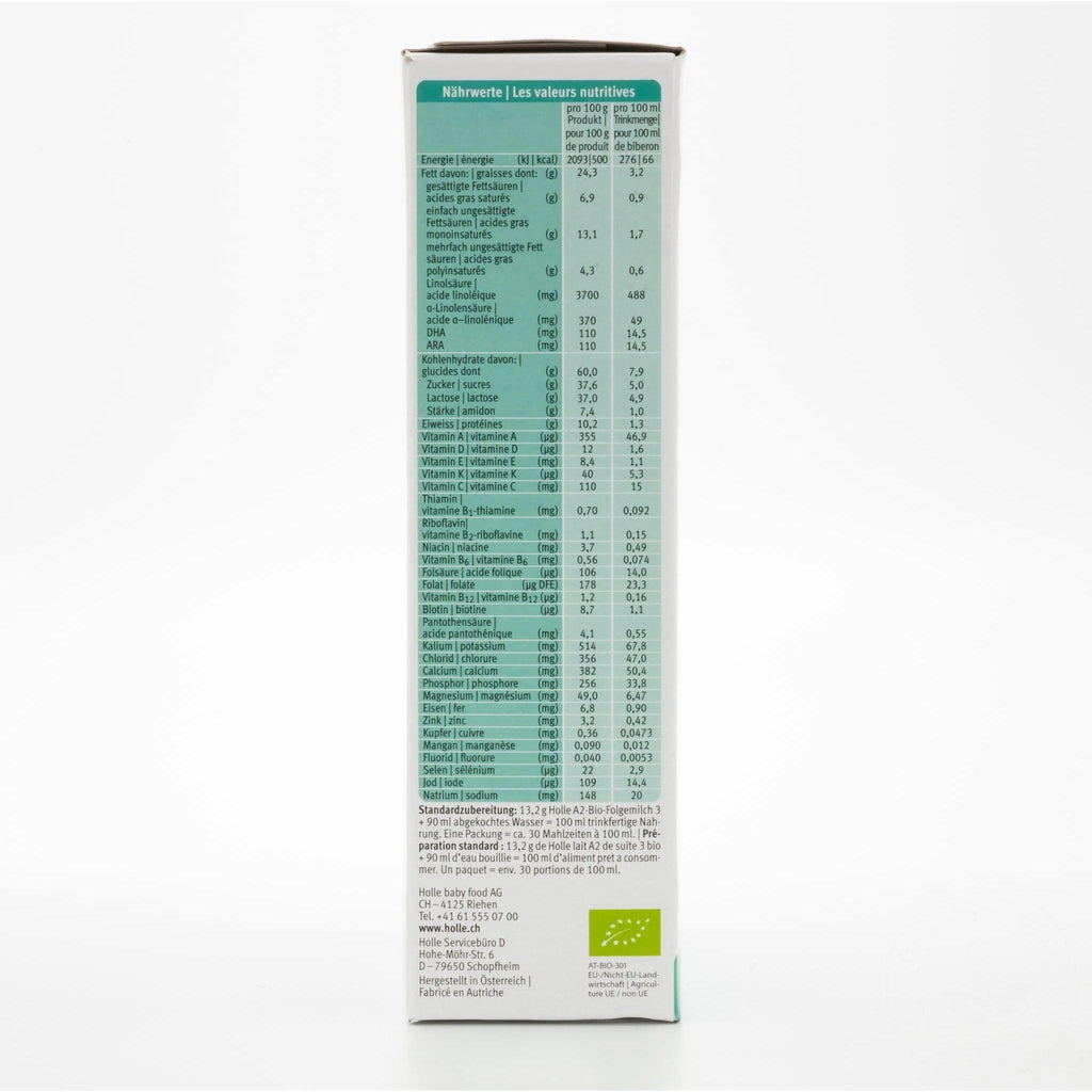 Holle Cow A2 Organic Growing-up Milk Stage 3 12+ months • 400g - Emmbaby Canada