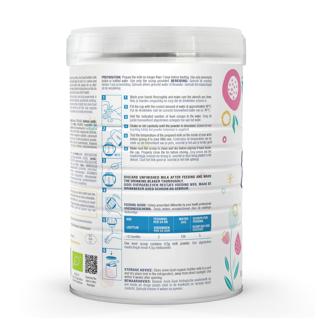 Jovie Organic Goat Toddler Milk 800g - Stage 3 -  12 Months + - Emmbaby Canada