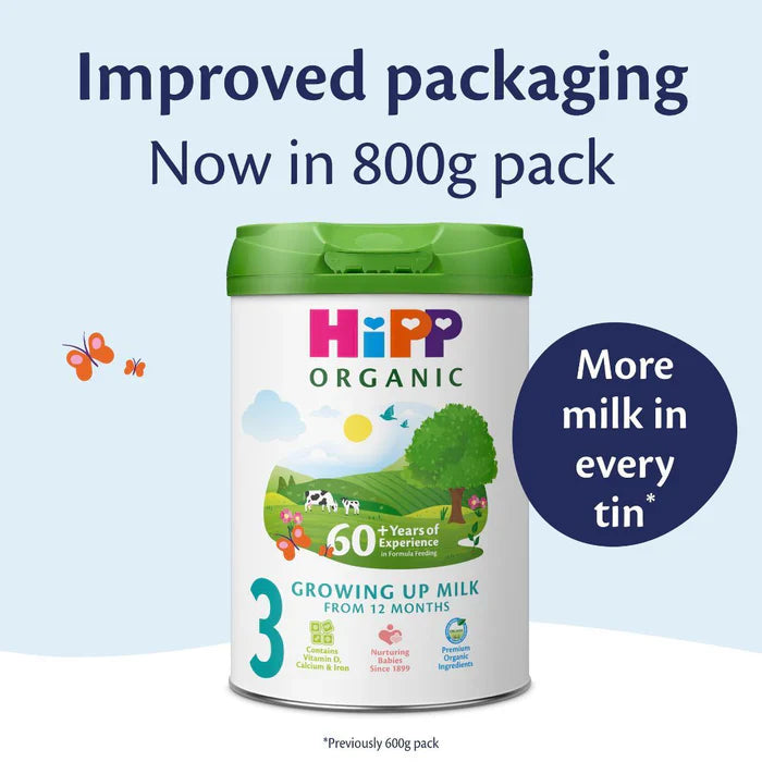 Hipp Formula UK stage 3 Growing up formula 12+ months - 800g