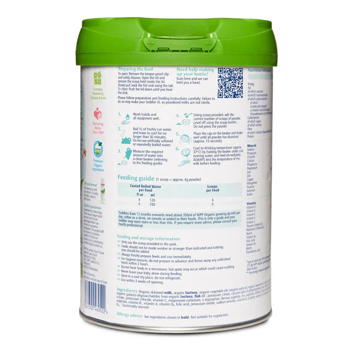 Hipp Formula UK stage 3 Growing up formula 12+ months - 800g